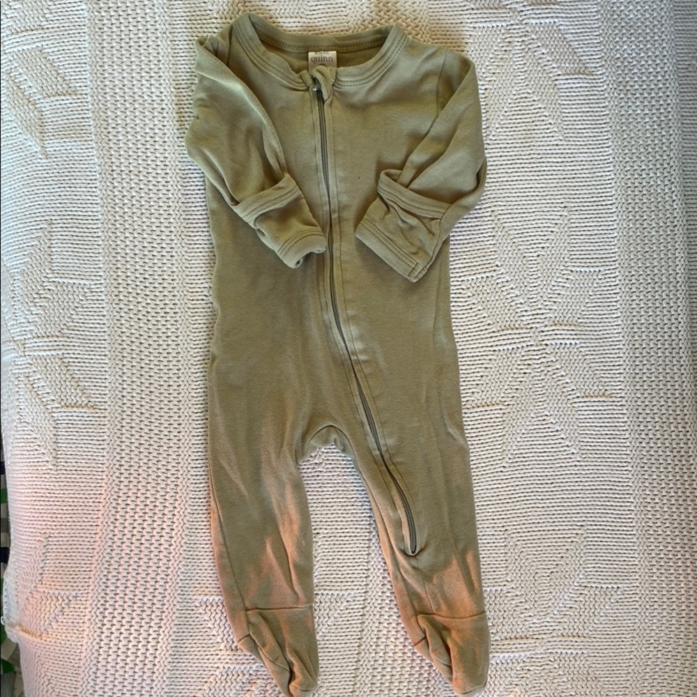 Kate Quinn Sage Green Baby Onesie